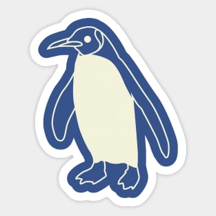 Cute Penguin Aesthetic Lineart Sticker